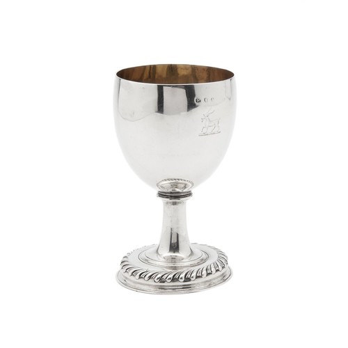 652 - A SILVER CHALICE, MAKER AND DATE MARKS RUBBED