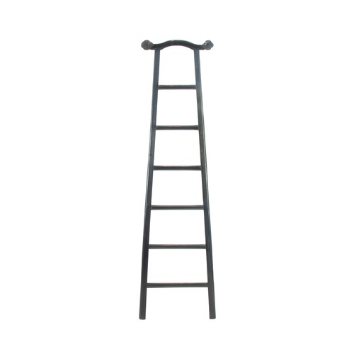 329 - A GROUP OF THREE JAPANESE-STYLE WOODEN LADDERS