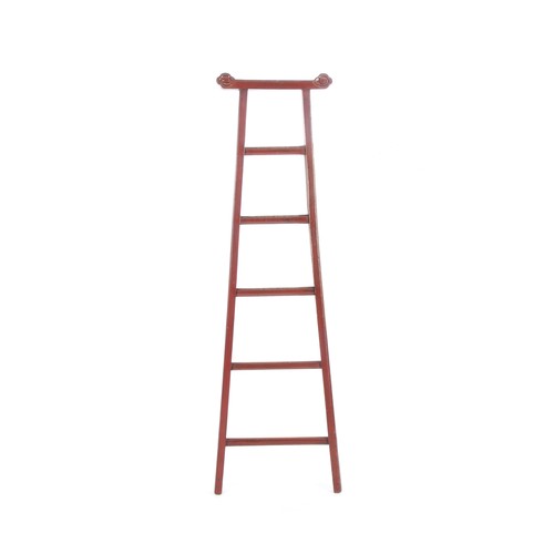 329 - A GROUP OF THREE JAPANESE-STYLE WOODEN LADDERS