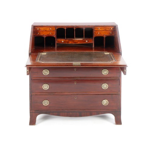 268 - A VICTORIAN MAHOGANY BUREAU