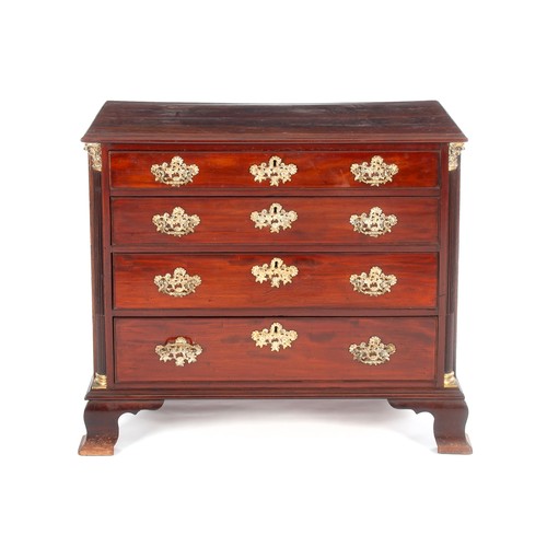 260 - A GEORGE-III-STYLE MAHOGANY CHEST-OF-DRAWERS