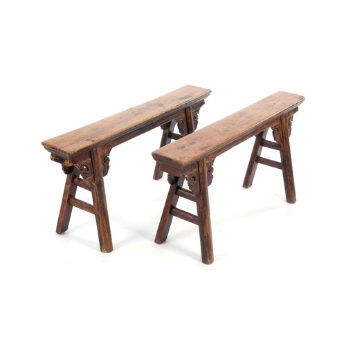 348 - A PAIR OF ELM SPRING CHAIRS