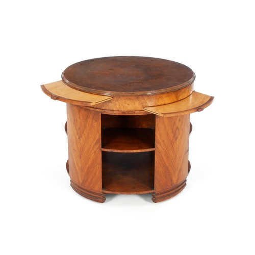 238 - AN ART DECO WALNUT OCCASIONAL TABLE