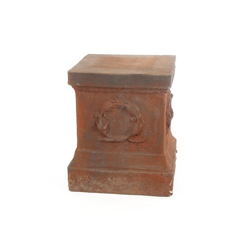 807 - A PAIR OF CAST-IRON PEDESTALS