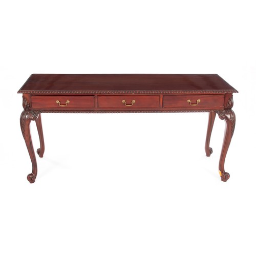 373 - A MAHOGANY SERVING TABLE, MODERN