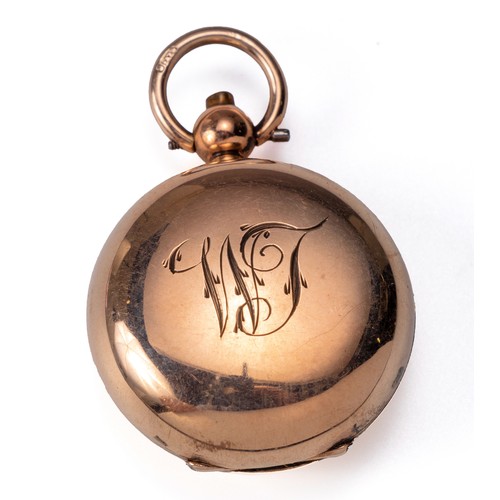 1115 - A ROSE GOLD SOVEREIGN CASE, MINSHULL AND LATIMER, BIRMINGHAM, 1901