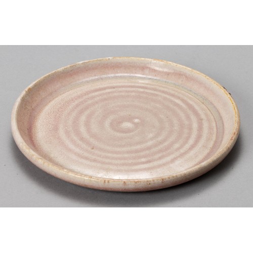 767 - A LINN WARE PINK-GLAZE SIDE PLATE