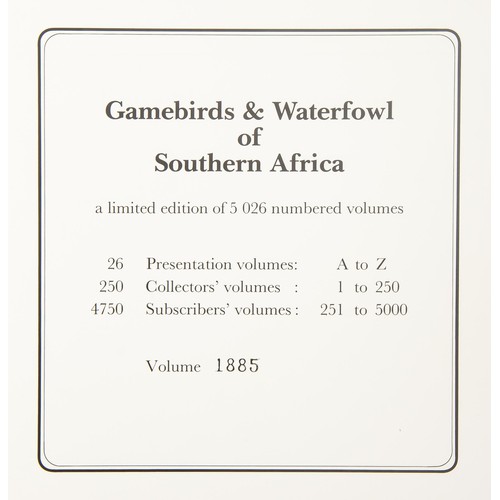 20 - GAMEBIRDS & WATERFOWL OF SOUTHERN AFRICA: A COLLECTION OF 68 WATER-COLOURS (LIMITED EDITION) by ... 