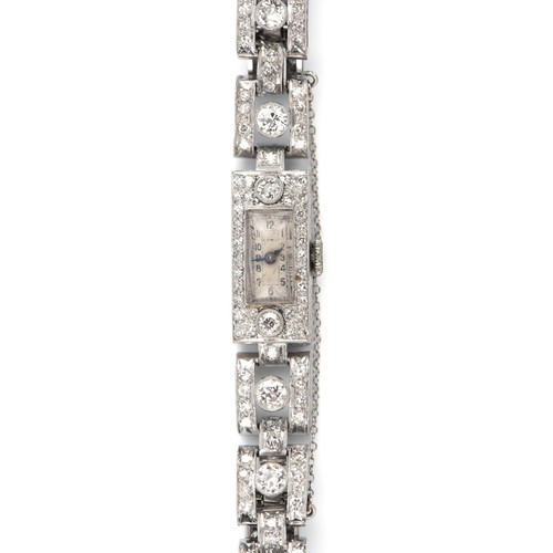 1120 - A LADIES DIAMOND WRISTWATCH, CYMA