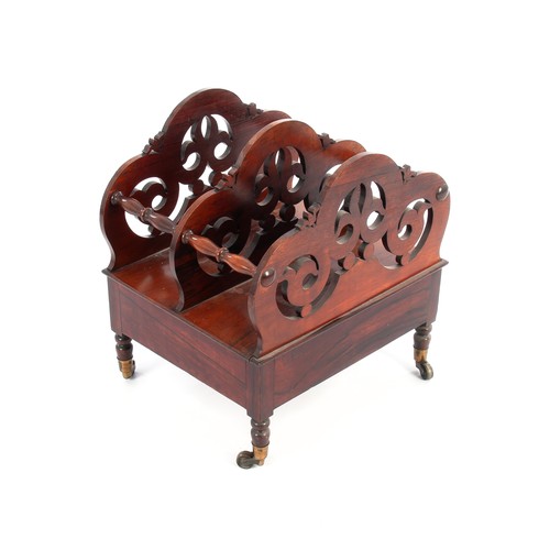 293 - A VICTORIAN-STYLE MAHOGANY CANTERBURY