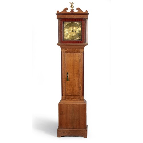 1182 - A OAK LONGCASE CLOCK, JOHN MASON, LONDON