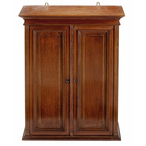 366 - A MAHOGANY MEDICINE CABINET, 20TH CENTURY