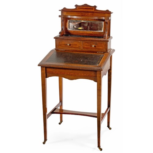 310 - AN EDWARDIAN MAHOGANY LADIES WRITING DESK