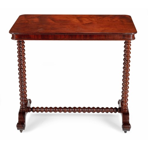 273 - A VICTORIAN MAHOGANY STRETCHER TABLE