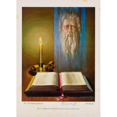 1273 - Vladimir Tretchikoff (South African 1913 - 2006) THE TEN COMMANDMENTS BY TRETCHIKOFF, ten in the lot