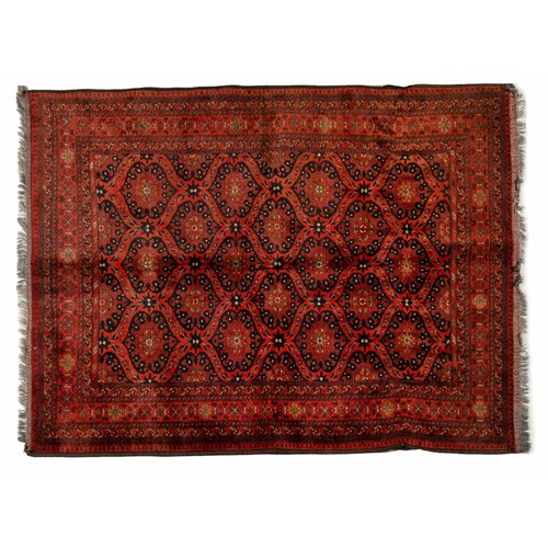 473 - AN AFGHAN RUG 194 by 157cm