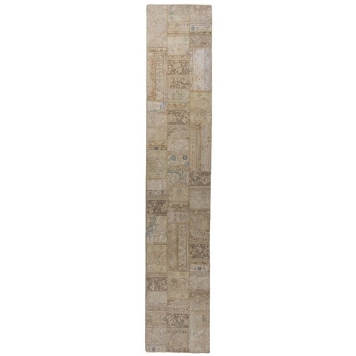 503 - A VINTAGE TABRIZ RUNNER 406 by 81cm