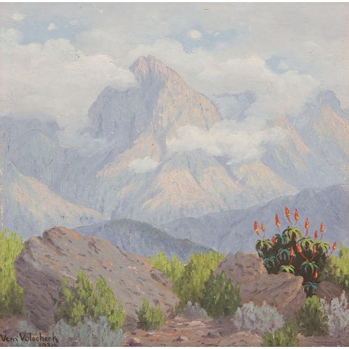 1338 - Vera Volschenk (South African 1899 - 1987) MOUNTAINOUS LANDSCAPE