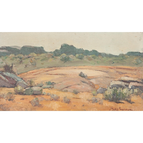 1333 - Piet van Heerden (South African 1917 - 1991) ROCKY LANDSCAPE