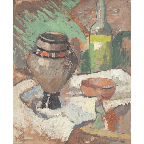 414 - Gregoire Johannes Boonzaier (South African 1909 - 2005) STILL LIFE WITH VESSEL