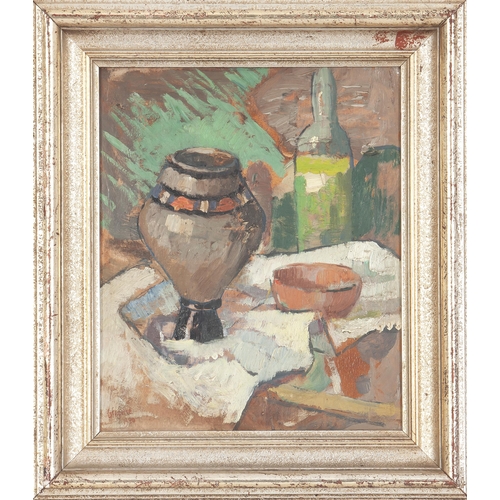 414 - Gregoire Johannes Boonzaier (South African 1909 - 2005) STILL LIFE WITH VESSEL