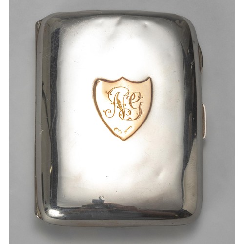 140 - A GEORGE V SILVER CIGARETTE CASE, DEAKIN AND FRANCIS LTD, BIRMINGHAM, 1924