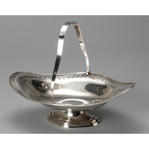 634 - A GEORGE V SILVER FRUIT BASKET, JOSEPH GLOSTER LTD, BIRMINGHAM, 1925