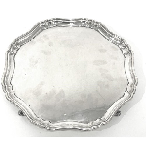 637 - A GEORGE V SILVER TRAY, STEVENSON AND LAW, SHEFFIELD, 1930