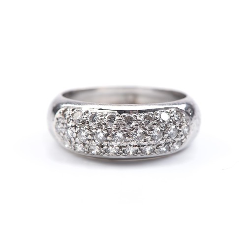 999 - A DIAMOND DRESS RING, 0.70 CARATS