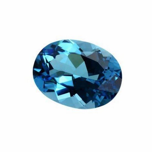 1095 - AN UNSET OVAL TOPAZ, 1.93 CARATS