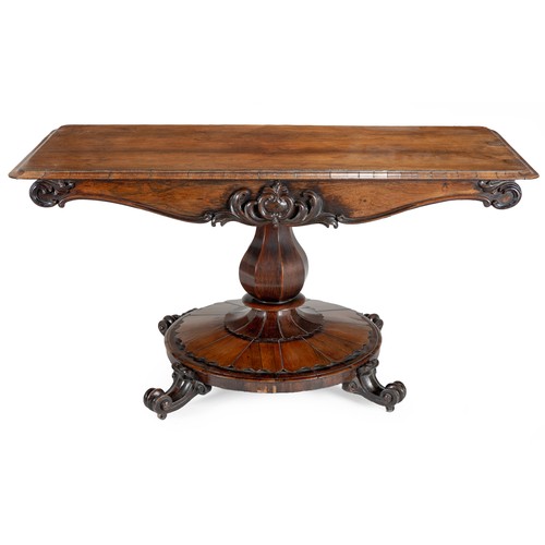 285 - A VICTORIAN ROSEWOOD SOFA TABLE