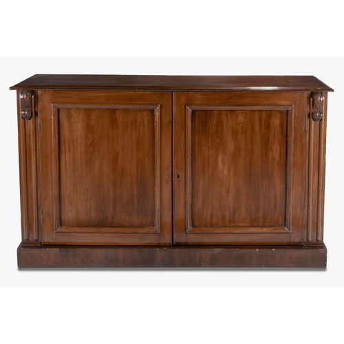 271 - A VICTORIAN MAHOGANY CABINET SIDEBOARD