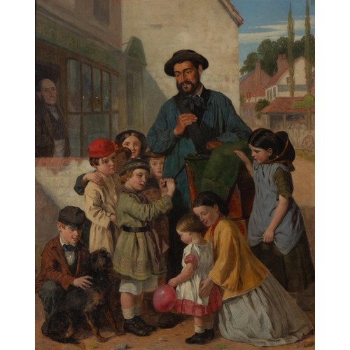 1374 - Charles Rossiter (British 1827 - 1897) MAN AND CHILDREN