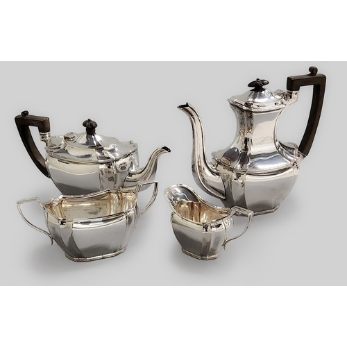 679 - AN ELECTROPLATE FOUR-PIECE TEA SERVICE, MAPPIN AND WEBB LTD