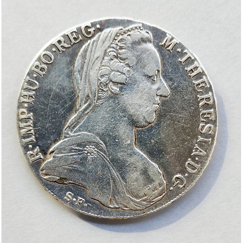 1164 - AN AUSTRIAN SILVER BULLION COIN, AFTER 1780