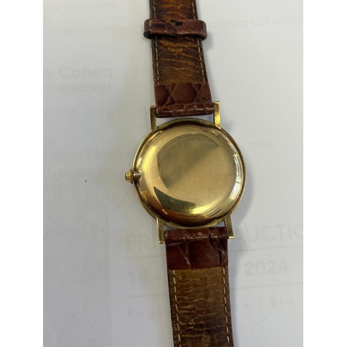 1124 - A GENTLEMAN'S GOLD WRISTWATCH, ROLEX PRECISION