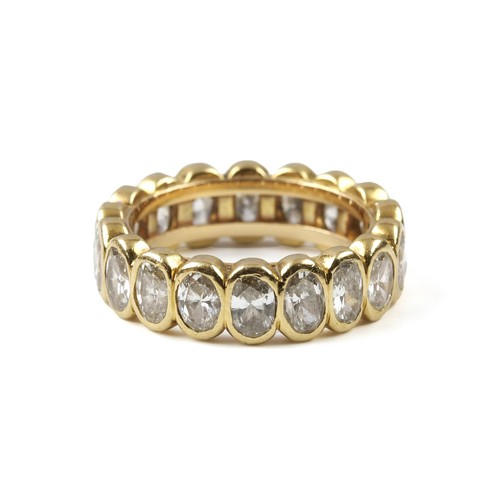 140 - DIAMOND ETERNITY BAND, 4 CARATS