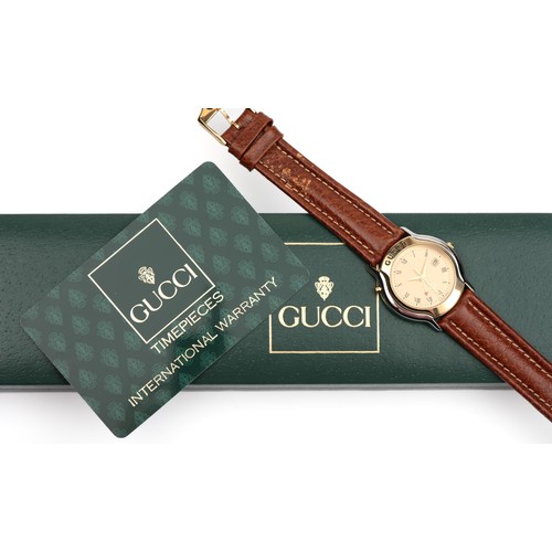 5 - A LADIES GUCCI WRISTWATCH