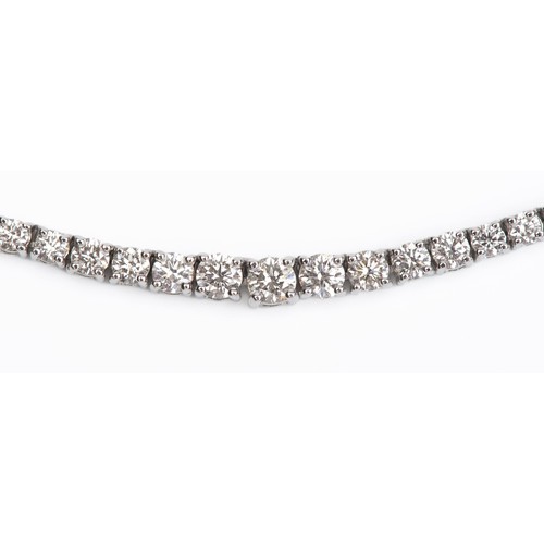 109 - A DIAMOND TENNIS NECKLACE 2.45 CARATS