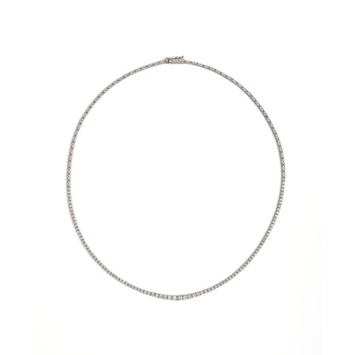 109 - A DIAMOND TENNIS NECKLACE 2.45 CARATS