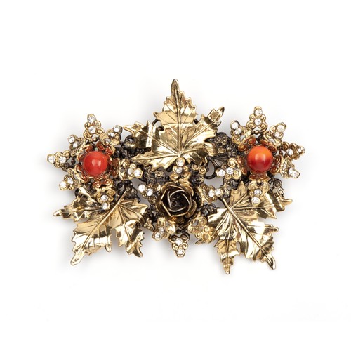 231 - A TRIO OF VENETIAN GOLD PLATED BROOCHES, ITALY, 1970