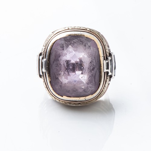 1189 - AN AMETHYST BISHOP'S RING