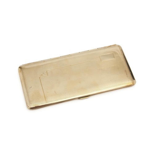 47 - A BRASS CIGARETTE CASE