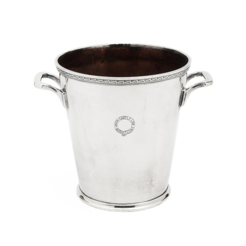 870 - A SILVER PLATE CHAMPAGNE BUCKET, LONDON, 20TH CENTURY