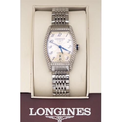 8 - A LADIES LONGINES EVIDENZA WRISTWATCH