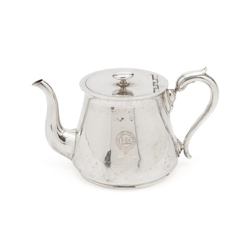 893 - AN ELECTROPLATE TEA POT, ELKINGTON AND CO, 20TH CENTURY