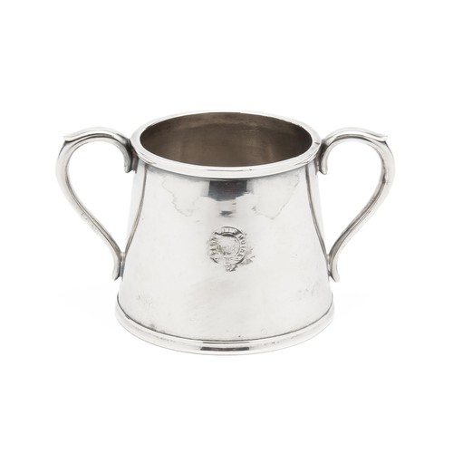 917 - AN ELECTROPLATED TWO-HANDLED SUGAR BASIN