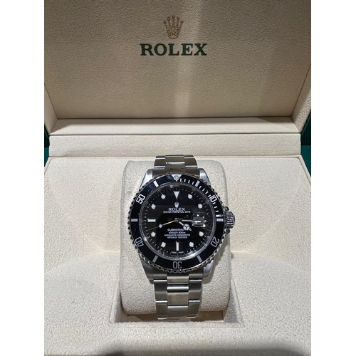 31B - A GENTLEMAN'S STAINLESS-STEEL WRISTWATCH, ROLEX SUBMARINER