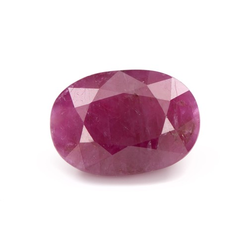 197 - AN UNSET RUBY 16.70 CARATS