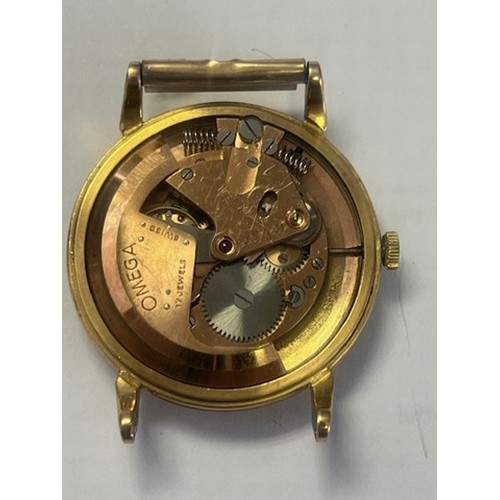 28 - A GENTLEMAN'S GOLD WRISTWATCH, OMEGA